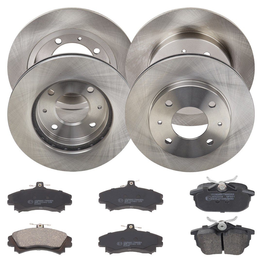 RIDEX 3405B0379: Set frana, frana disc puntea spate, punte fata, Ř: 260, 256mm, plin, ventilat