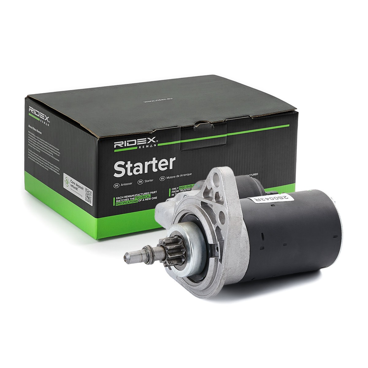 RIDEX REMAN 2S0043R: Motor de arranque 1,1kW