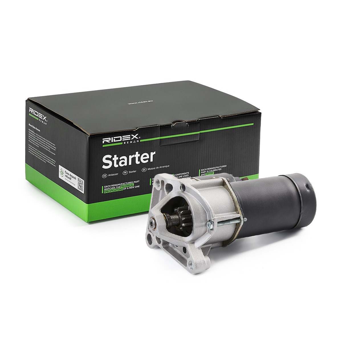 RIDEX REMAN 2S0022R: Käynnistysmoottori 1.1kW