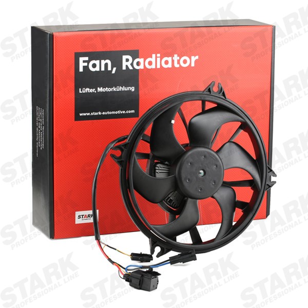 STARK SKRF-0300174: Radiaatori ventilaator 390mm, koos juhtseadmega, ilma jahutusventilaatoriraamita(lenk), koos integreeritud releega