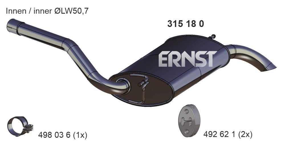ERNST 315180: Lõppsummuti 980mm