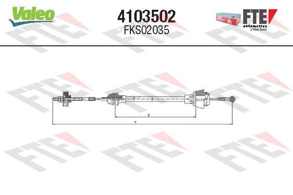 FTE 4103502: Cablu ambreiaj