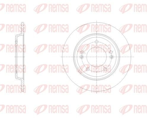 REMSA 62102.00: Disco freno Assale posteriore, Ø: 262mm, pieno, Ø: 262mm