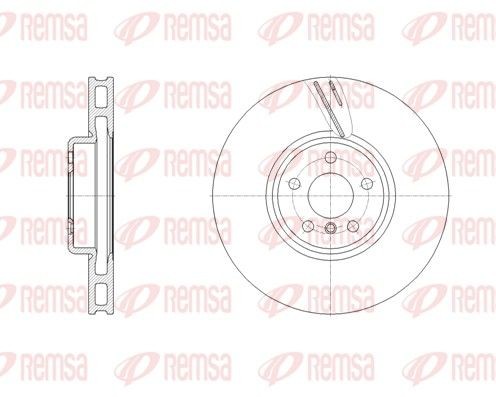 REMSA 62127.11: Piduriketas esisild paremal, Ø: 348mm, õhutusega, Ø: 348mm