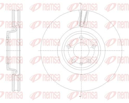 REMSA 62133.10: Piduriketas Esisild, Ø: 349mm, õhutusega, Ø: 349mm