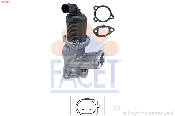 FACET 23.0007: EGR-klapp Made in Italy - OE Equivalent