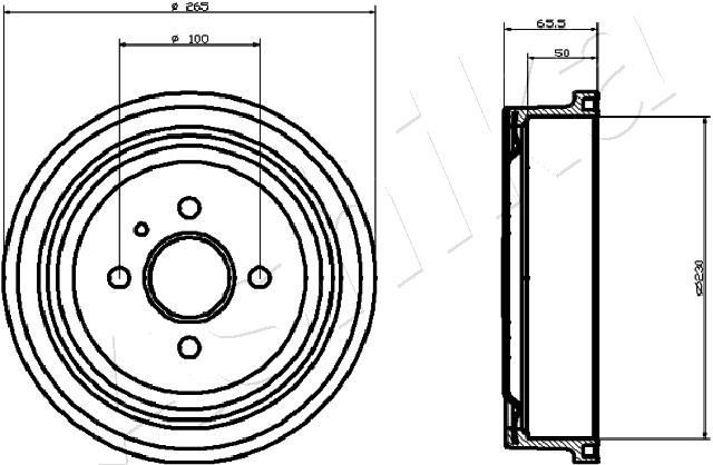 ASHIKA 56-00-0404: Piduritrummel Tagasild