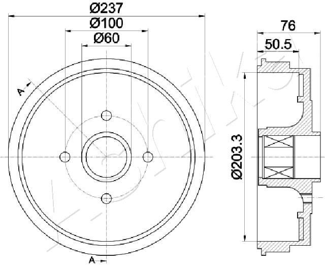 ASHIKA 56-00-0700: Piduritrummel Tagasild