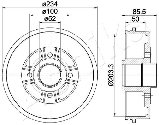 ASHIKA 56-00-0702: Piduritrummel