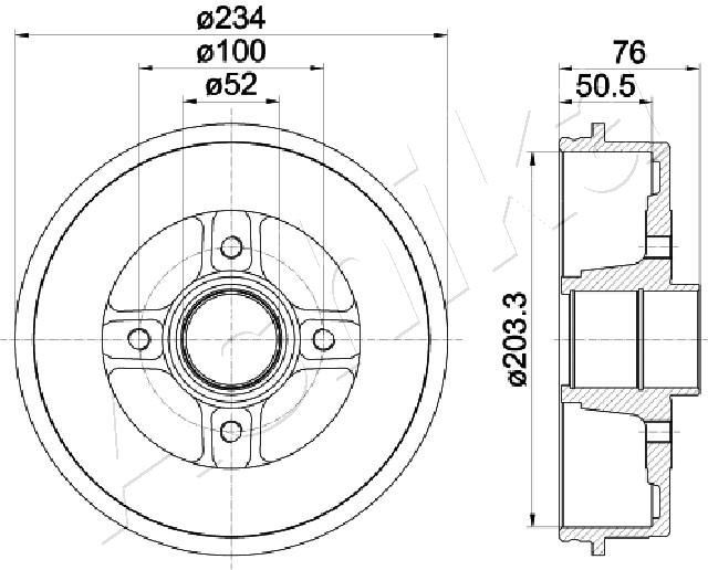 ASHIKA 56-00-0704: Piduritrummel Tagasild