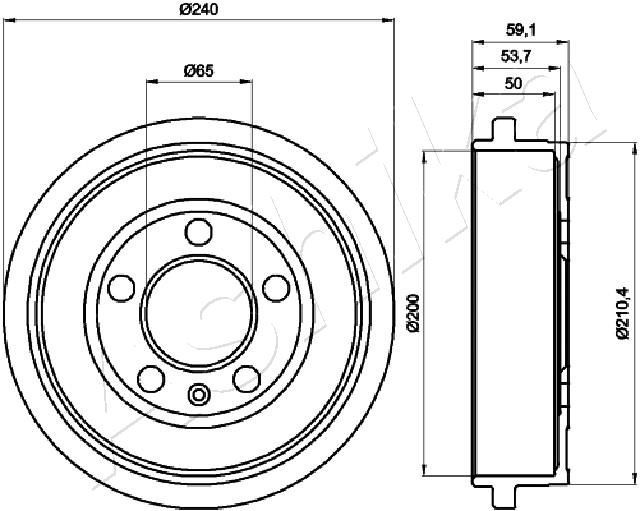 ASHIKA 56-00-0900: Piduritrummel Tagasild