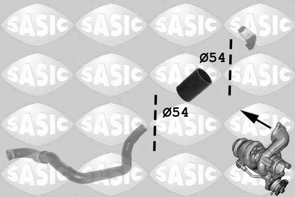 SASIC 3334053: Furtun aer supraalimentare iesire
