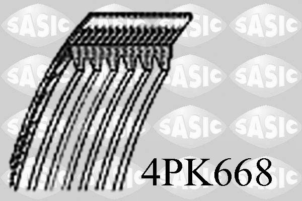 SASIC 4PK668: Soonrihm 668mm, Ribide arv: 4