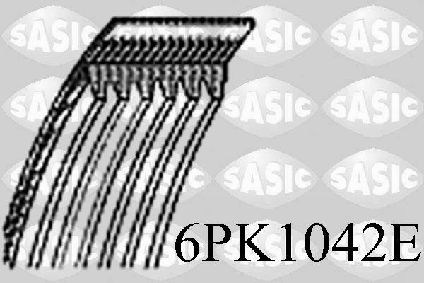 SASIC 6PK1042E: Soonrihm 1042mm, Ribide arv: 6