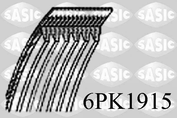 SASIC 6PK1915: Soonrihm 1915mm, Ribide arv: 6