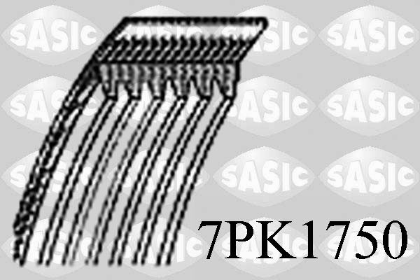 SASIC 7PK1750: V formos rumbuoti diržai 1750mm, briaunų skaičius: 7
