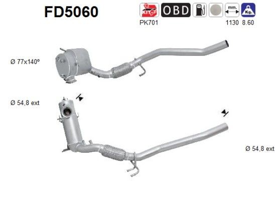 AS FD5060: Tahmafilter