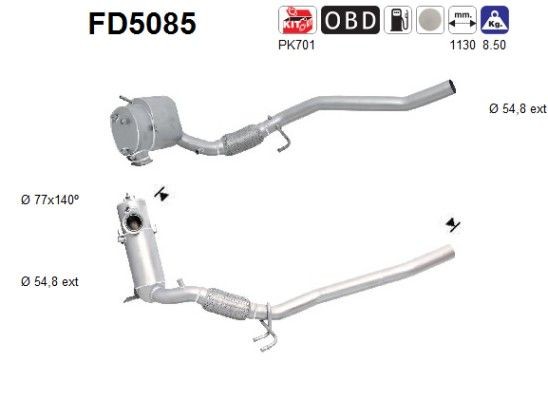 AS FD5085: Tahmafilter