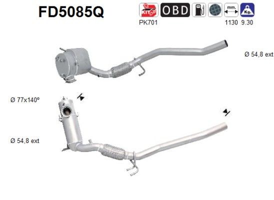 AS FD5085Q: Tahmafilter