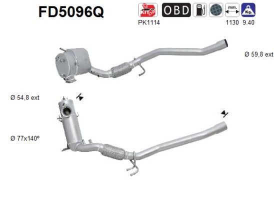 AS FD5096Q: Tahmafilter
