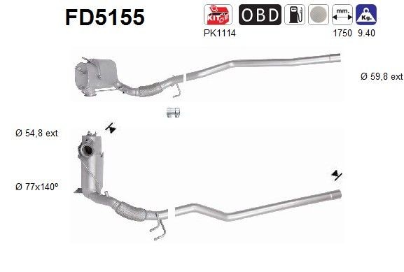 AS FD5155: Tahmafilter