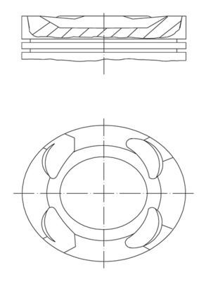 MAHLE ORIGINAL 081 PI 00126 000: Piston
