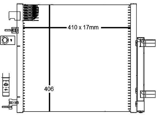 MAHLE ORIGINAL AC 128 000S: Kondensaator, kliimaseade koos kuivatiga