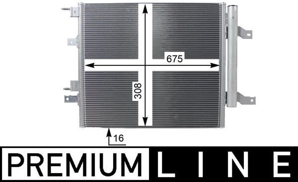 MAHLE ORIGINAL AC 268 000P: Condensator, climatizare cu uscator