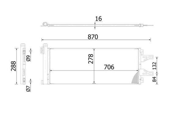 MAHLE ORIGINAL AC 368 000S: Condensator, climatizare cu uscator