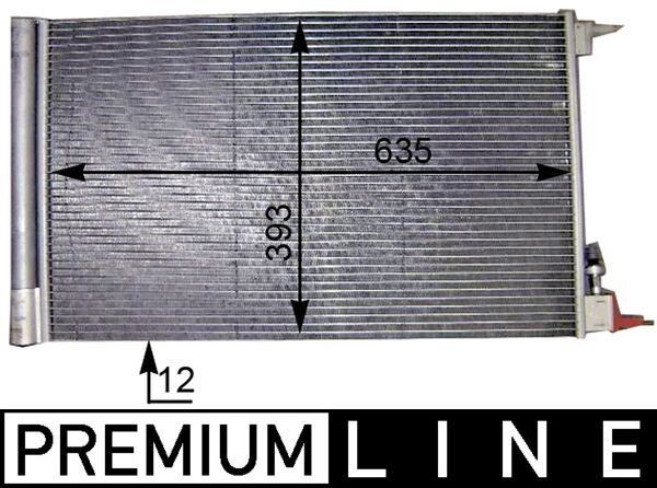 MAHLE ORIGINAL AC 552 000P: Condensator, climatizare cu uscator