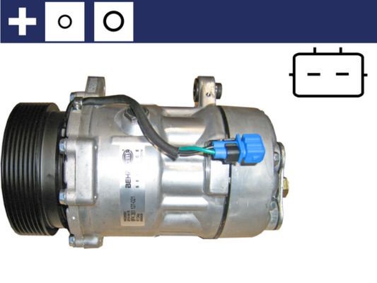 MAHLE ORIGINAL ACP 1012 000S: Compressore aria condizionata BEHR con anello tenuta