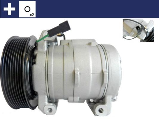 MAHLE ORIGINAL ACP 1167 000S: Compresor AC fara buson golire ulei, cu inel etansare