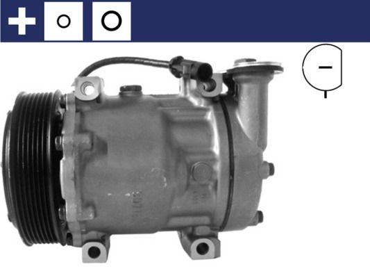 MAHLE ORIGINAL ACP 1284 000S: Kliimakompressor koos rõngastihendiga