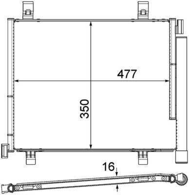 MAHLE ORIGINAL ACP 631 000P: Compresor AC