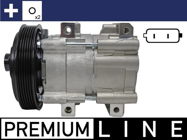MAHLE ORIGINAL ACP 843 000P: Kliimakompressor koos rõngastihendiga