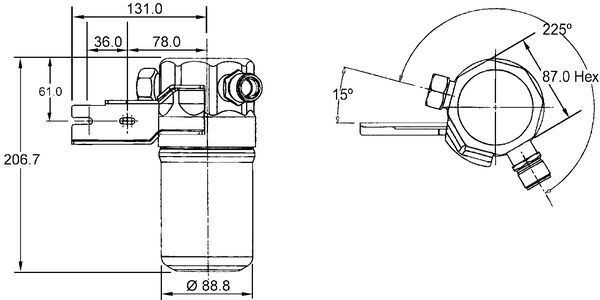 MAHLE ORIGINAL AD 42 000S: Uscator, aer conditionat