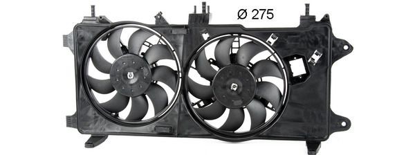 MAHLE ORIGINAL CFF 358 000P: Ventilator, radiator 275mm, cu rama aerisire radiator
