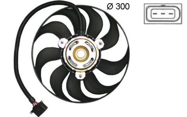 MAHLE ORIGINAL CFF 377 000S: Ventilator, radiator 348mm, fara rama aerisire radiator