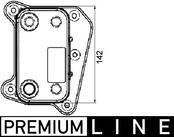 MAHLE ORIGINAL CLC 38 000P: Radiator ulei, ulei motor fara etansare