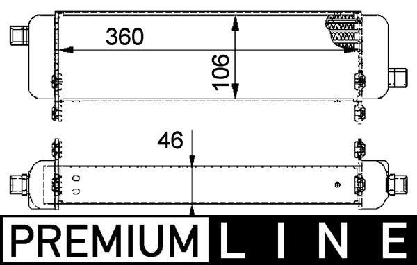 MAHLE ORIGINAL CLC 42 000P: Ölkühler BEHR *** PREMIUM LINE *** ohne Dichtung