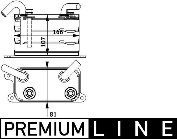 MAHLE ORIGINAL CLC 62 000P: Radiator ulei, ulei motor fara etansare