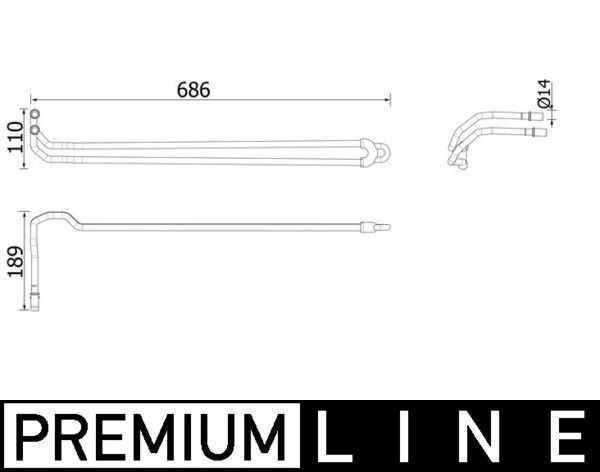 MAHLE ORIGINAL CLC 95 000P: Õliradiaator, roolimine
