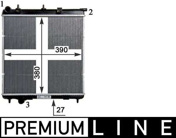 MAHLE ORIGINAL CR 1113 000P: Radiator, racire motor