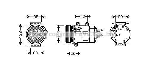 PRASCO CNAK253: Kliimakompressor
