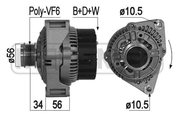 MESSMER 209040A: Generaator 90A