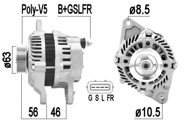 MESSMER 209350A: Generaator 85A