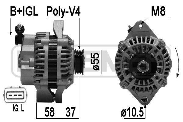 MESSMER 209367A: Generaator 75A