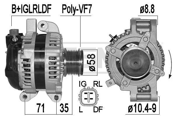 MESSMER 209517A: Generaator 150A