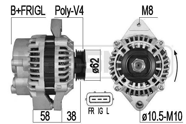 MESSMER 209540A: Generaator 70A