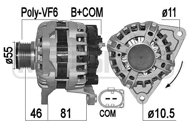 MESSMER 209543A: Generaator 150A